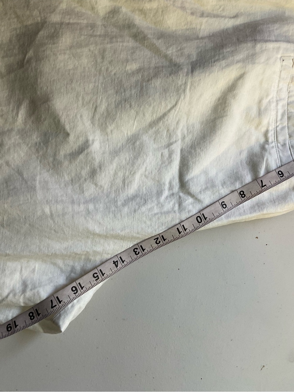 Gap Women’s White Linen Blend Wide Leg Pants Size 16 - Picture 8 of 9